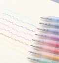 Retractable 0.5mm Gel Pen with Colored Ink