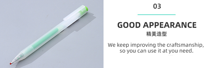Retractable 0.5mm Gel Pen with Colored Ink