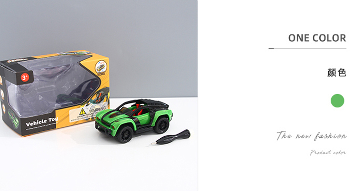 DIY Assemble Alloy Pull Back Vehicle Toy (KLX600-3)