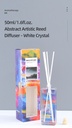 50ml/1.6fl.oz. Abstract Artistic Reed Diffuser - White Crystal