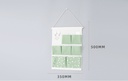 Fresh Life Geometric Over Door Hanging Storage Organizer with 7 Pockets and 2 Ho