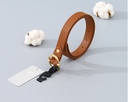Women's Belt with Retro Hollowed-Out Metal Buckle (Brown)
