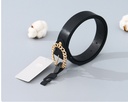 Women's Stylish Circle Chain Belt (Black)