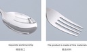 Portable 304 Stainless Steel Flatware Set – Dinner Spoon and Fork