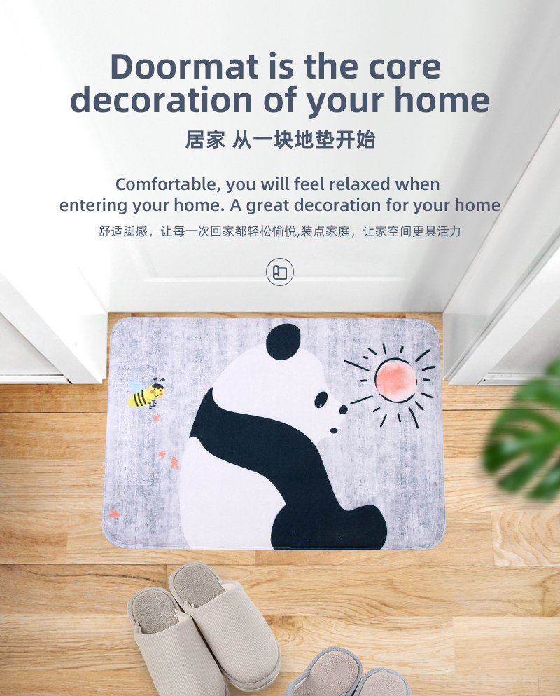 Adorable Pet Collection – Panda Design Doormat