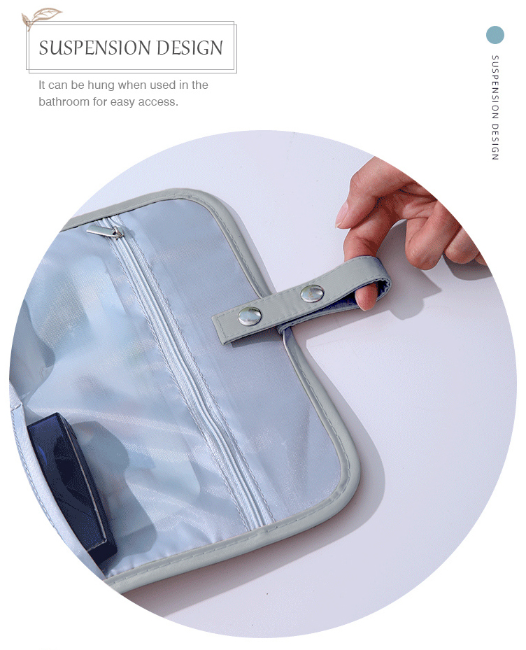 Foldable Multi-function Toiletry Bag(Gray)