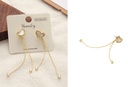 Exquisite Imitated Shell Heart-Shaped Tassels Earrings