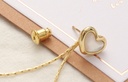 Exquisite Imitated Shell Heart-Shaped Tassels Earrings