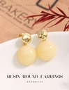 Simple Resin Round Earrings