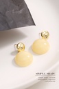 Simple Resin Round Earrings