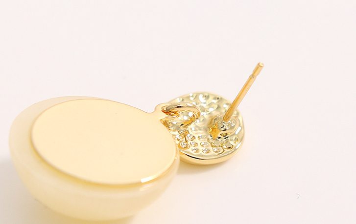 Simple Resin Round Earrings