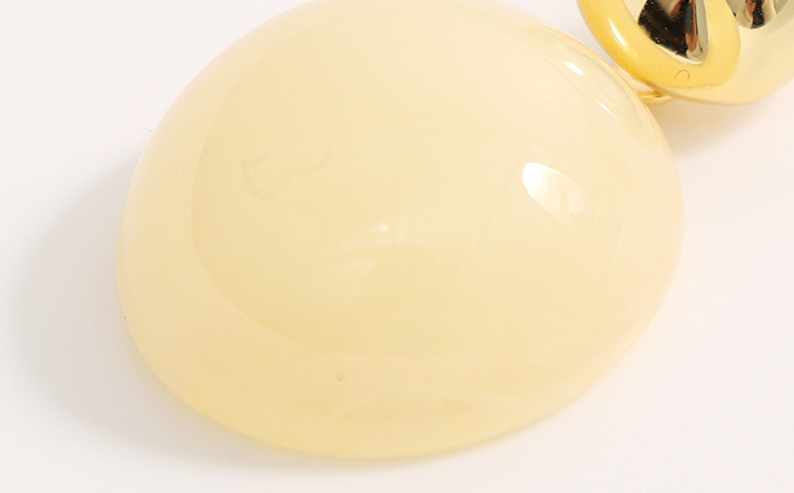 Simple Resin Round Earrings