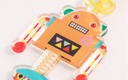 Trendy Acrylic Robot Earrings