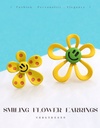 Cute Yellow Smiling Flower Earrings