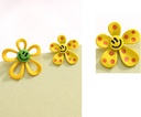 Cute Yellow Smiling Flower Earrings