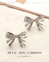 Stylish Metal Bow Earrings