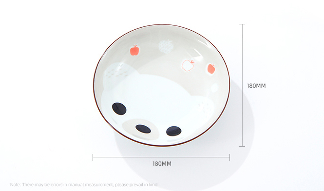 7-inch Cartoon Bear Plate(Gray)