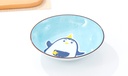 7-inch Cartoon Penguin Plate(Blue)