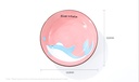 7-inch Cartoon Shark Plate(Pink)