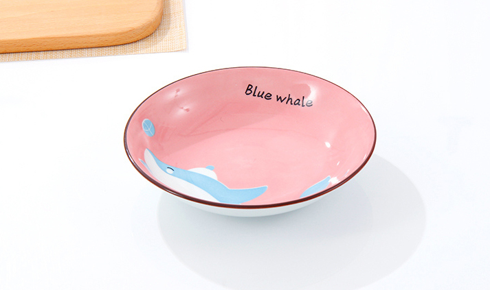 7-inch Cartoon Shark Plate(Pink)