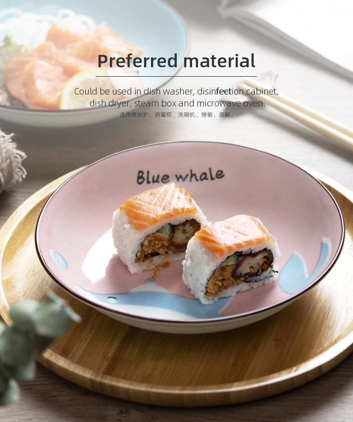 7-inch Cartoon Shark Plate(Pink)
