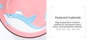7-inch Cartoon Shark Plate(Pink)