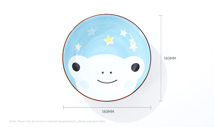 7-inch Cartoon Flog Plate(Blue)