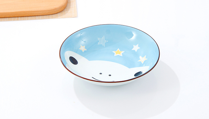 7-inch Cartoon Flog Plate(Blue)