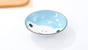 7-inch Cartoon Flog Plate(Blue)