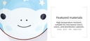 7-inch Cartoon Flog Plate(Blue)