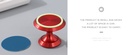 373-Fluorescent Magnetic Phone Car Mount (Red)