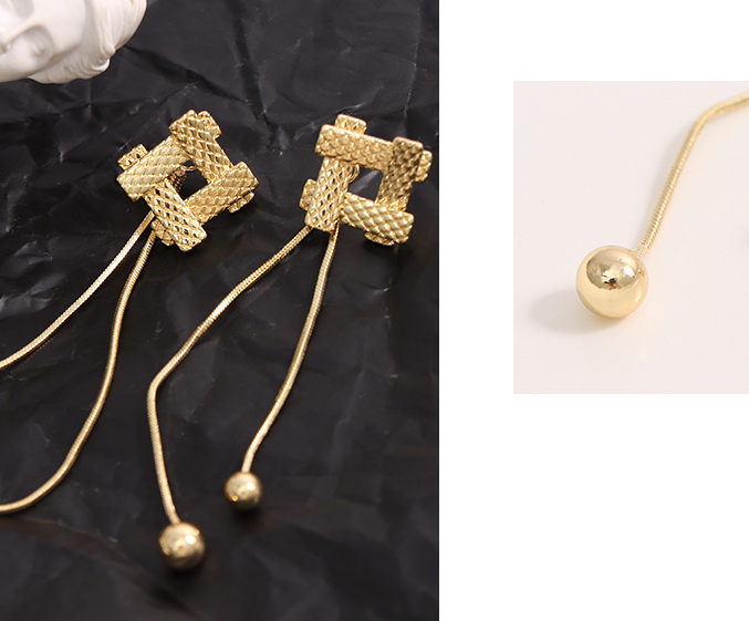 Stylish Long Geometric Earrings