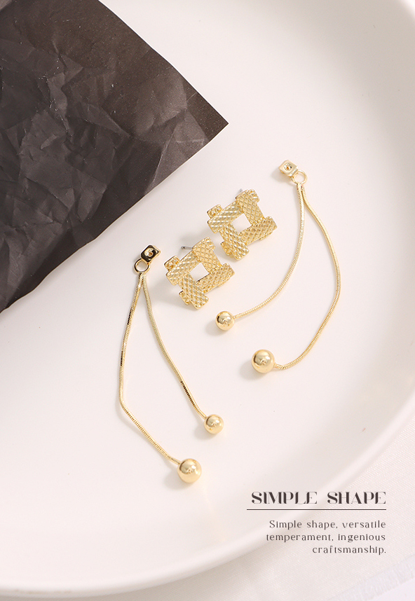 Stylish Long Geometric Earrings