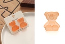Cute Pink Bear Resin Earrings