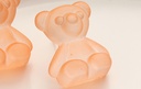 Cute Pink Bear Resin Earrings