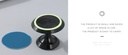 373-Fluorescent Magnetic Phone Car Mount (Black)