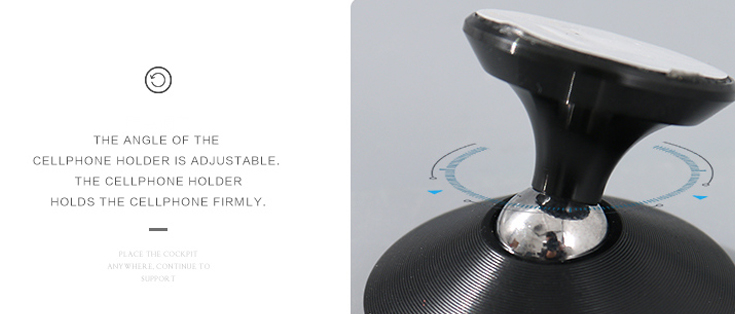 373-Fluorescent Magnetic Phone Car Mount (Black)