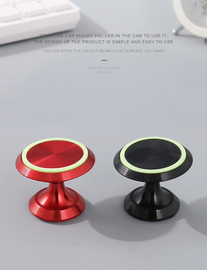 373-Fluorescent Magnetic Phone Car Mount (Black)