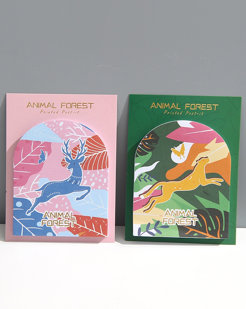 Animal Forest Collection Sticky Notes (50 Sheets)