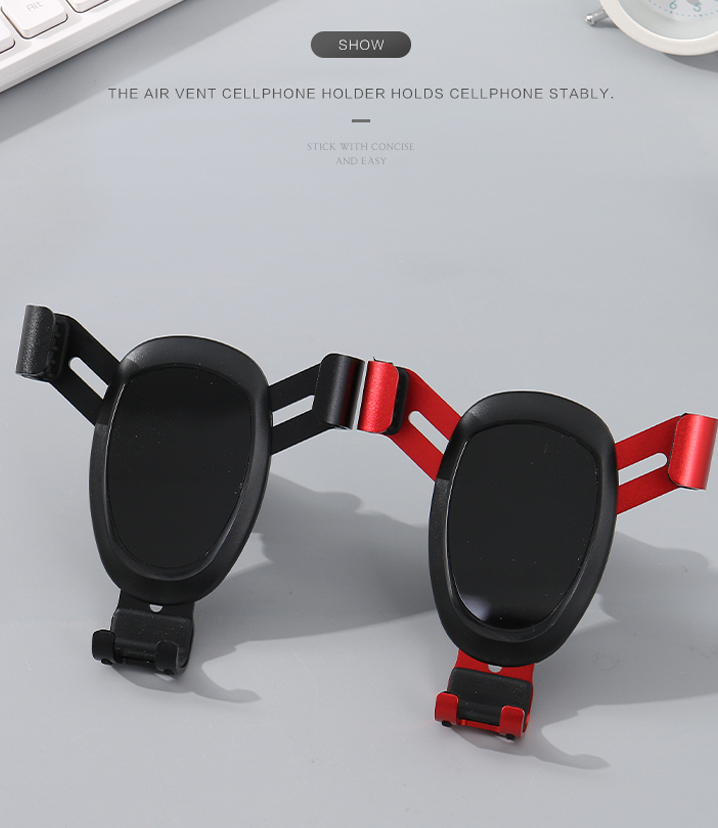 B3-Cellphone Air Vent Car Mount (Red)