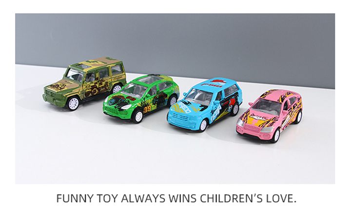 Alloy Pull Back SUV Sports Car Toy with Double-Door (8351)