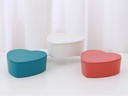 Heart-Shaped Makeup Mirror with Storage Box