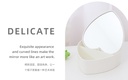 Heart-Shaped Makeup Mirror with Storage Box