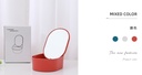 Oval Makeup Mirror with Storage Box