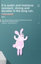 Pink Rabbit Soft Self-Adhesive Hook