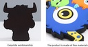 Monster Friends Collection - Soft PVC Refrigerator Magnet (The Brankie Family)