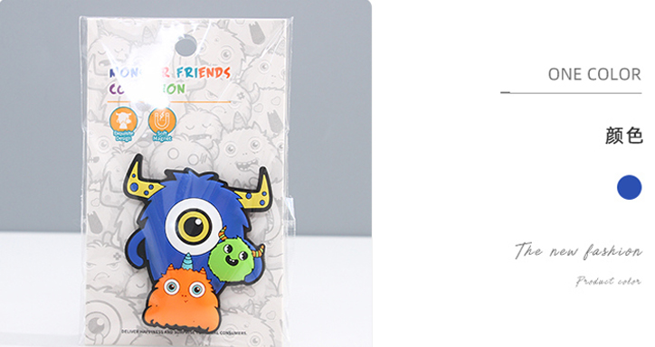 Monster Friends Collection - Soft PVC Refrigerator Magnet (The Brankie Family)