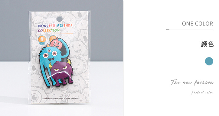 Monster Friends Collection - Soft PVC Refrigerator Magnet (The Eiden Family)