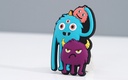 Monster Friends Collection - Soft PVC Refrigerator Magnet (The Eiden Family)