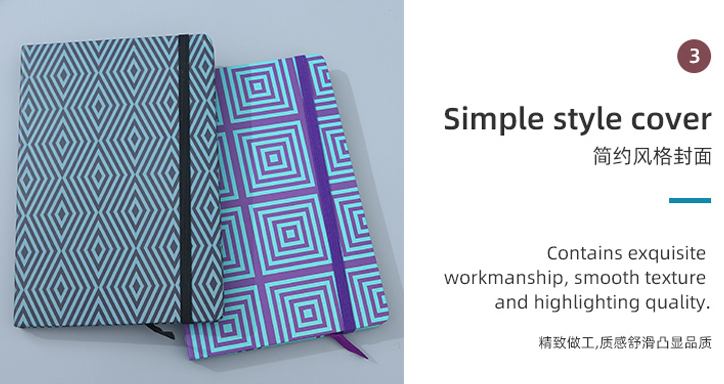 Rhombus Patterns Collection A5 Notebook (96 Sheets) (80gsm)